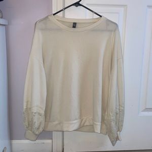 Cream cotton blouse